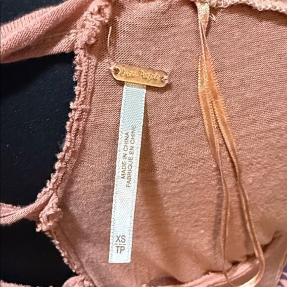 Free People Rust and Purple Boho Blouse - Picture 2 of 4